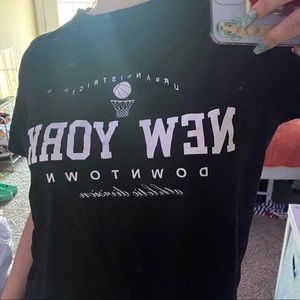Black New York downtown tee